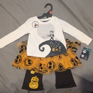 Disney Halloween Kids Set - White, Black, and Orange